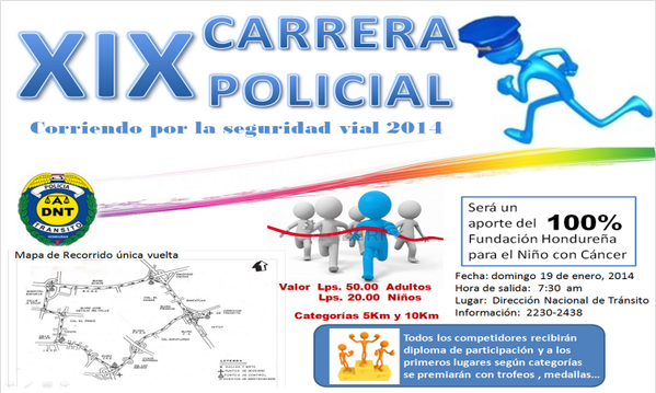 POLICIADNTHN's tweet photo. XIX CARRERA POLICIAL http://t.co/dmYYJtIjVT