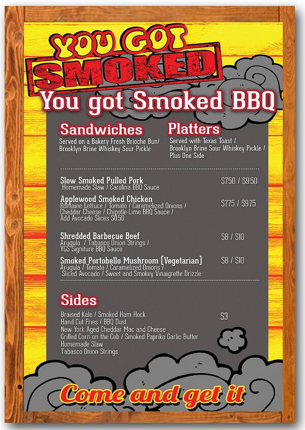 Ready to get smoked with our new menu?