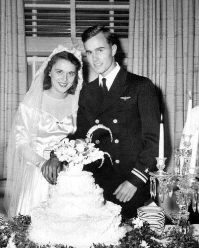 Pierce Bush (@piercebush) on Twitter photo 69 years ago today this Navy Flyboy married his dream girl. Congrats <a href="/GeorgeHWBush/">George Bush</a> and Ganny! 69 years ago today this Navy Flyboy married his dream girl. Congrats <a href="/GeorgeHWBush/">George Bush</a> and Ganny!