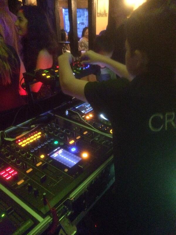 Youngest member of the MLC team djing on New Years Eve.  Louis rocked the crowd and he's only 12