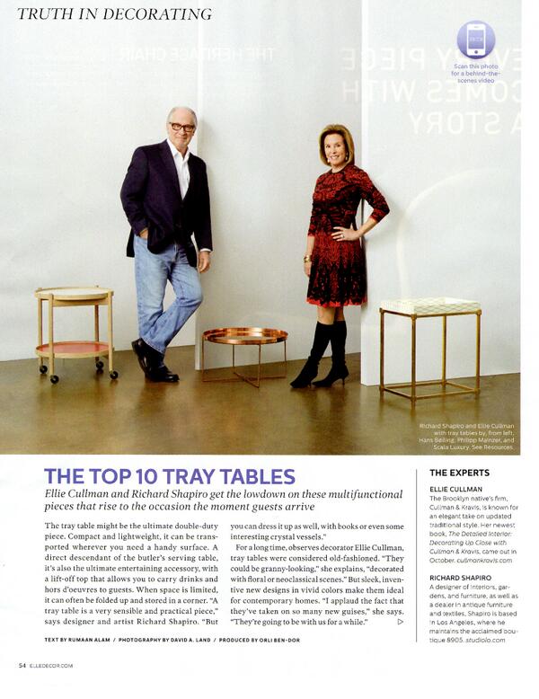cjuarezandco's tweet image. Thnx @bendoro and @elledecor for the great piece on @CullmanKravis for #TruthinDecorating!