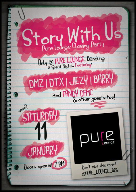 Bdg Party Club (@bdgparty_club) on Twitter photo #PureLoungeClosingParty Jan'11st "STORY WITH US" <a href="/Pure_Lounge_Bdg/">Pure_Lounge_Bdg</a> w/ <a href="/fandyDFMC/">fandyDFMC</a> <a href="/Jie_zy/">JZY</a> <a href="/mrdymz/">Adymas Haryo</a> <a href="/DTXdnb/">DTX DNB ENTERTAINMENT</a> <a href="/barry_aw/">barry arief wijaya</a> #PureLoungeClosingParty Jan'11st "STORY WITH US" <a href="/Pure_Lounge_Bdg/">Pure_Lounge_Bdg</a> w/ <a href="/fandyDFMC/">fandyDFMC</a> <a href="/Jie_zy/">JZY</a> <a href="/mrdymz/">Adymas Haryo</a> <a href="/DTXdnb/">DTX DNB ENTERTAINMENT</a> <a href="/barry_aw/">barry arief wijaya</a>
