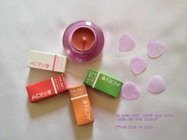 Meryem_BML's tweet image. La bonne nouvelle c'est un parfum Musc ADN glissé dans vos colis dès 25€ de commande #encoredescadeaux #onvousgate