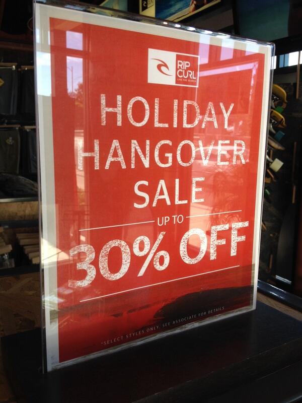The Holiday Hangover continues - up to 30% Off on all kinds of good stuff!