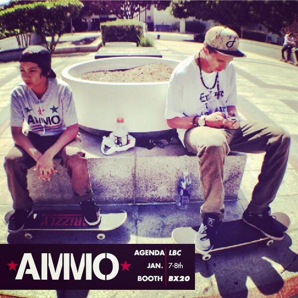 AMMOUSA's tweet image. &quot;We just want to skate...&quot; *AMMO* will be @AgendaShow Jan. 7th-8th Booth #BX20 come by *TROOP*! #EndureAndConquer