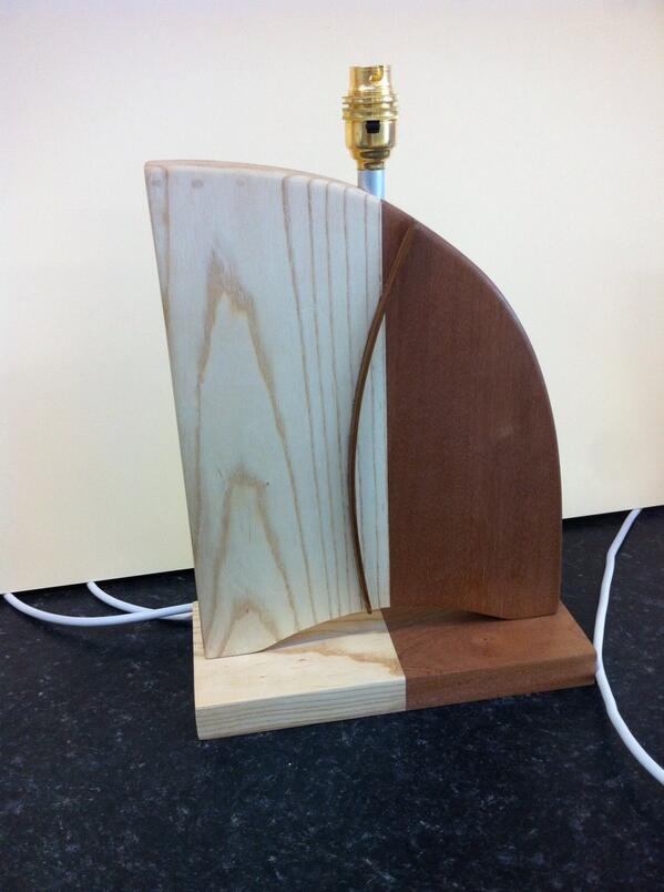 Year 10 hardwood lamp bases finished just in time for Xmas. Very proud of their work.