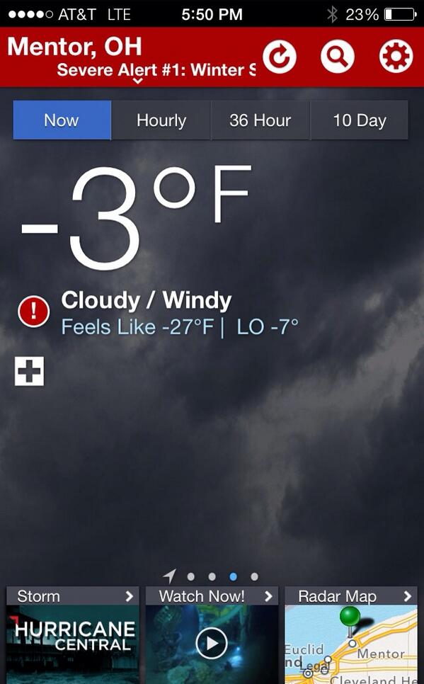 ❄-3 and -27 wind chill!  This weather is definitely NOT putting the WIN in winter! ❄