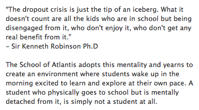 SchoolAtlantis's tweet photo. This is, to put it simply, the way of the future. #schoolofatlantis #TEDTalks #kenrobinson #education #gaming #soa http://t.co/1Dog4y5gpT