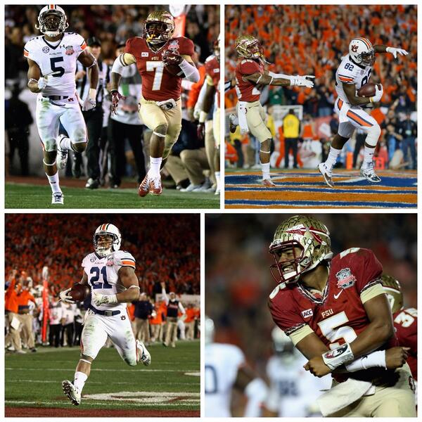 SportsCenter's tweet photo. Why We Love Sports Today: The drama, intensity, clutch play, and EPIC finish of the #BCSChampionship game. AMAZING! http://t.co/zGGp0XjWTR