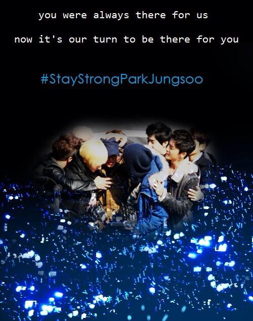 withbona's tweet photo. you were always there for us,
now it's our turn to be there for you #StayStrongParkJungsoo http://t.co/IY9jqOCFVe