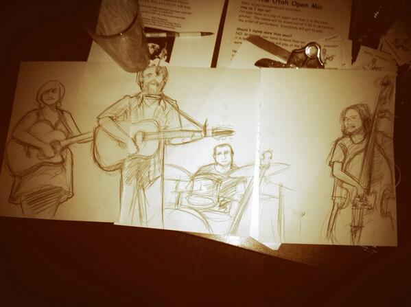 Feature act @thehotelutah @JeremyHatch @BTBandSF #art #music #openmic #sketch #beer