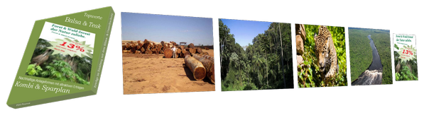 Nachhaltige Forstwirtschaft (Plantagenkultur)  brailianischen Balsa- Teakholz und Aquakulturen merky.de/96d359