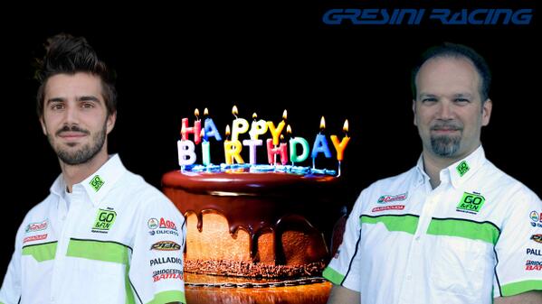GresiniRacing's tweet image. Happy Birthday to #MasiniMichele (Graphic) and to @Easy_tuning (Telemetry Eng.) from all the #GresiniRacing #Team