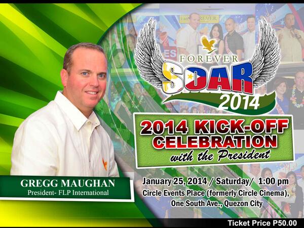 FOREVER_PHL's tweet photo. President Gregg Maughan is coming to Manila! Block January 25 - FLP Philippines' grandest event of the year! http://t.co/jRCgNhmn3A