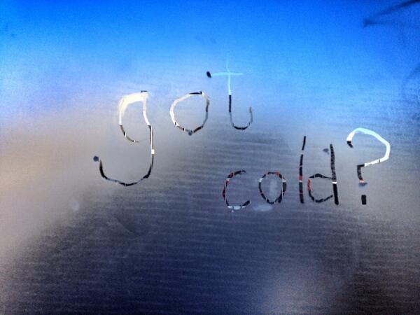 SoniaDasgupta's tweet image. I was serious about the frost on the windows at work #howcoldisit