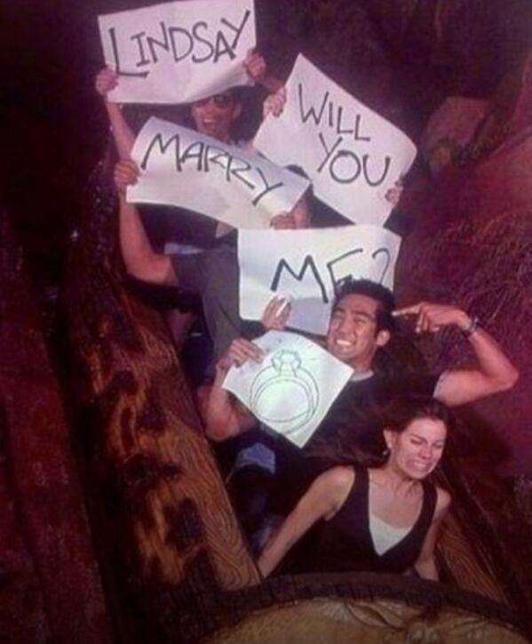 proposingguy's tweet photo. “@GroovyGroomsmen: Best proposal ever? http://t.co/kfsQIrqBGN” top marks for effort
