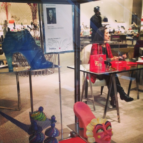 A behind the scenes shot of Jane Weitzman at <a href="/neimanmarcus/">Neiman Marcus</a> from <a href="/Stuart_Weitzman/">Stuart Weitzman</a>!