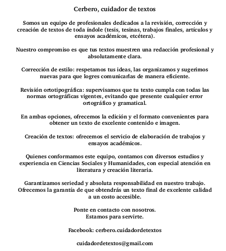 cuidadordetexto's tweet photo. Hola, @QueLeer. Somos un equipo dedicado a la revisión, corrección y creación de textos. ¿Nos ayudas con un RT? http://t.co/DVDVYAhKi0