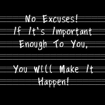 HamiltonAnthony's tweet photo. #TodaysGoal - No Excuses!  If it’s important enough to you, you will make it happen! http://t.co/M9I3cAgwX2