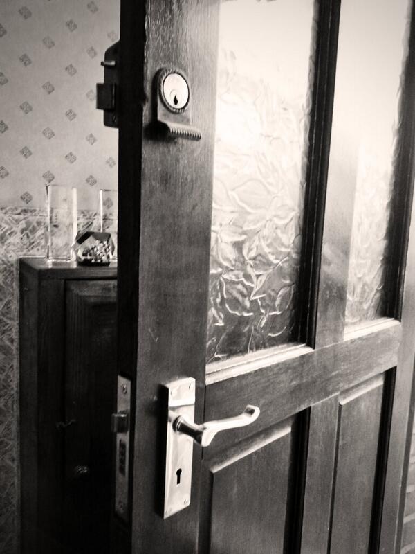 In2lock's tweet image. Lock upgrade to British Standard. New set of brass handles fitted.  Good job
