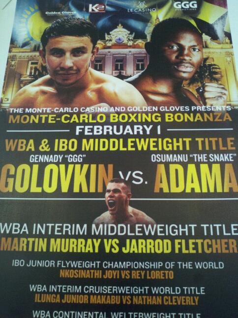 SteveKim323's tweet image. - Golovkin-Adama on Feb 1st in Monte Carlo #boxing