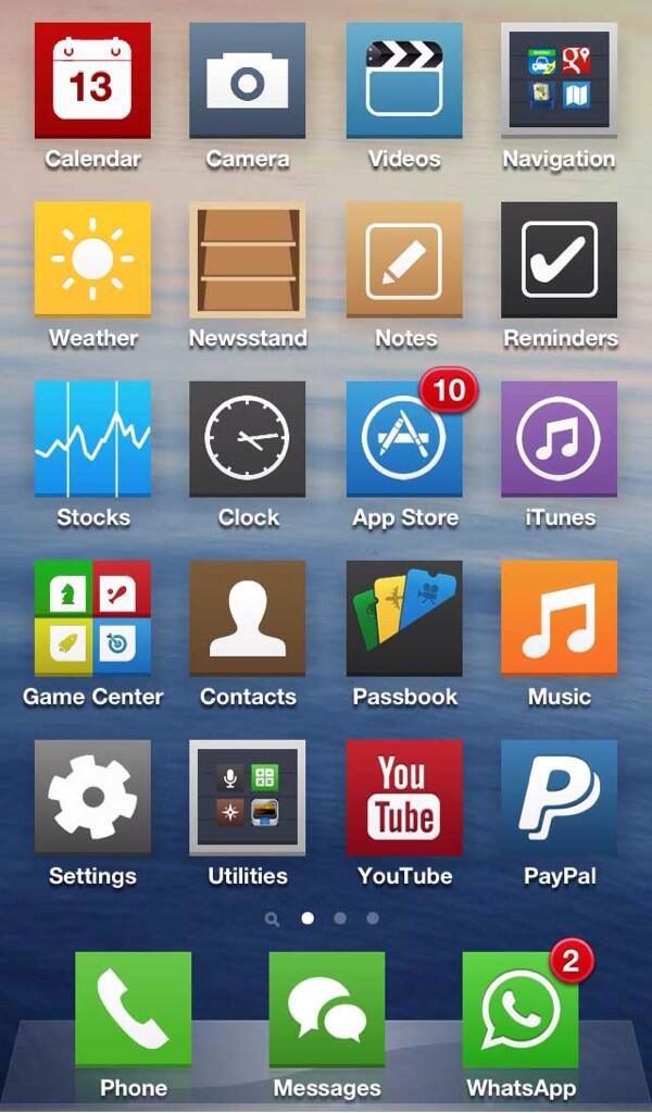 iexxelv's tweet image. My Springboard looks good! #iPhoneHacker