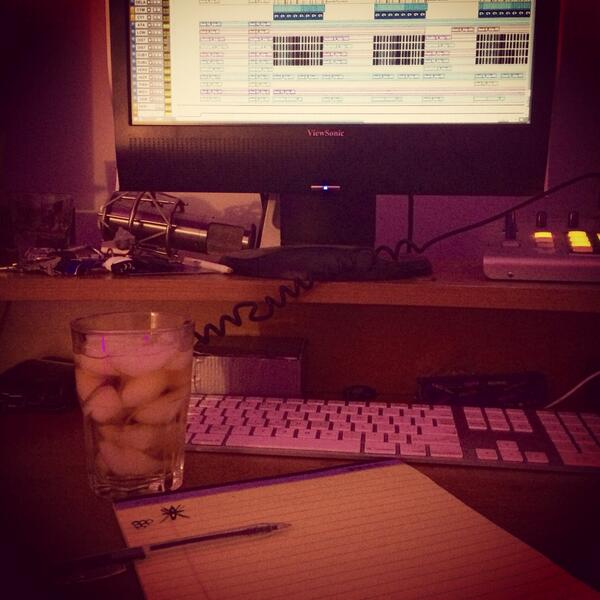 eoaejeff's tweet photo. Writing sesh @endofanera.  #eoae #stopculture #newmusic http://t.co/6ktpYsgrVE