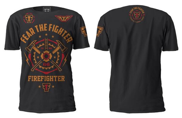 Fearthefighter's tweet photo. New #HeroLine #FireFighters #Strength #Courage #Honor #MMA http://t.co/BzshV3nl47