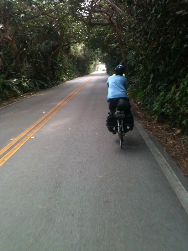 gundr's tweet photo. Day 16- rode hard today- ~ 70 miles, mostly into strong headwind.   Made it to Ft Lauderdale.   
#keywestorbust http://t.co/Z7FJuch3F6