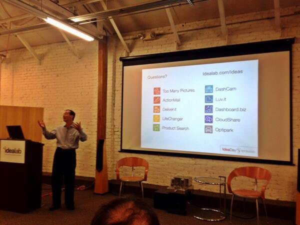 The_MW's tweet image. At @Idealab #IdeaDay  10 ideas in an hr, free to execute !