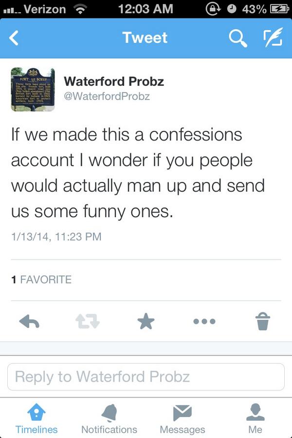 WaterfordProbz's tweet photo. @FLBConfessions http://t.co/6Y9f4z6rU7