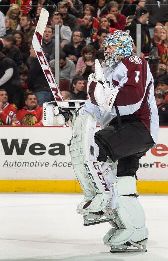 Avalanche's tweet photo. '#Avs netminder Semyon Varlamov reacts Tuesday after Colorado's 3-2 OT win in Chicago.'
CAN WE GET THIS TO 1,000 RTs? http://t.co/1s15nAavl8