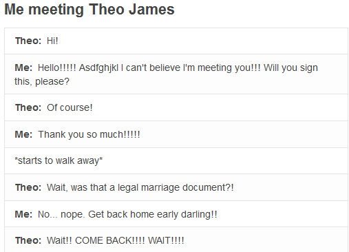 Apolliox's tweet photo. Me meeting Theo James http://t.co/fACfDPa311