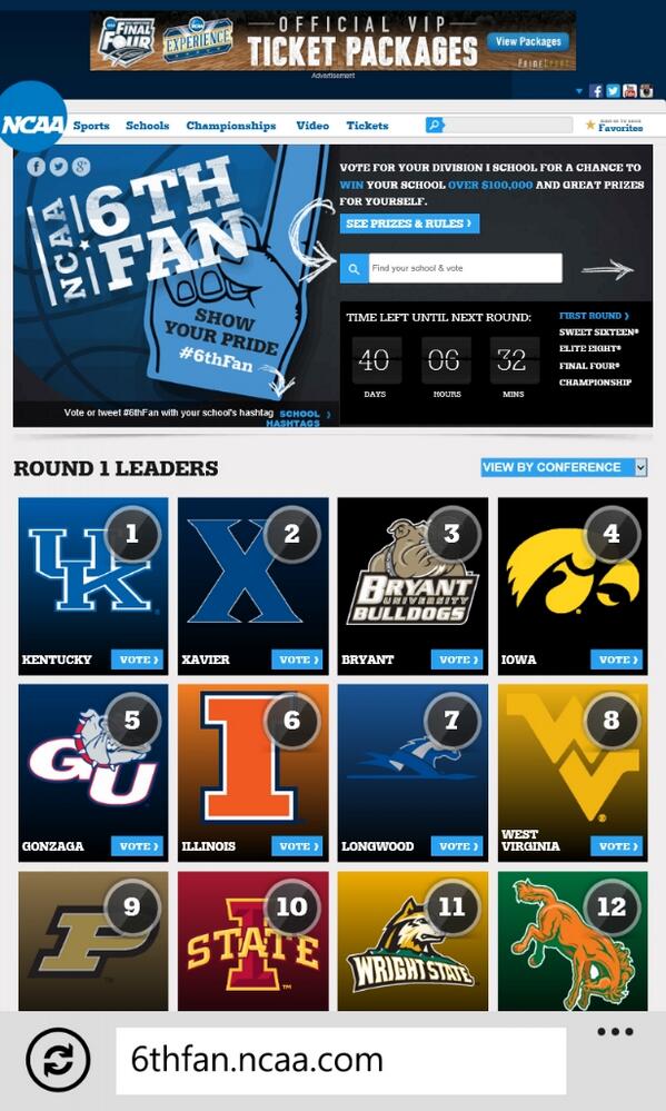 Great job, Bulldogs! Keep RT! #6thFan #Bryant #WellHeyWereMovingOnUp