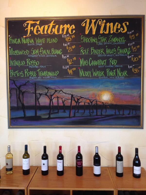 rhillwines's tweet photo. Check out our January Feature Wine board with new chalk artwork by Randy Gingera! http://t.co/S82yQjUScR