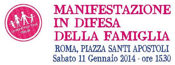Sabato a Roma si scende in Piazza Santi Apostoli, alle 15:30! Per cosa?? Ma per la Famiglia, è Naturale! :)