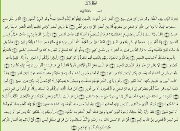 _formyself's tweet image. قراءة سورة الملك قبل النوم تشفع لصاحبه وتنجيه من عذاب القبر بأذن الله 💝.