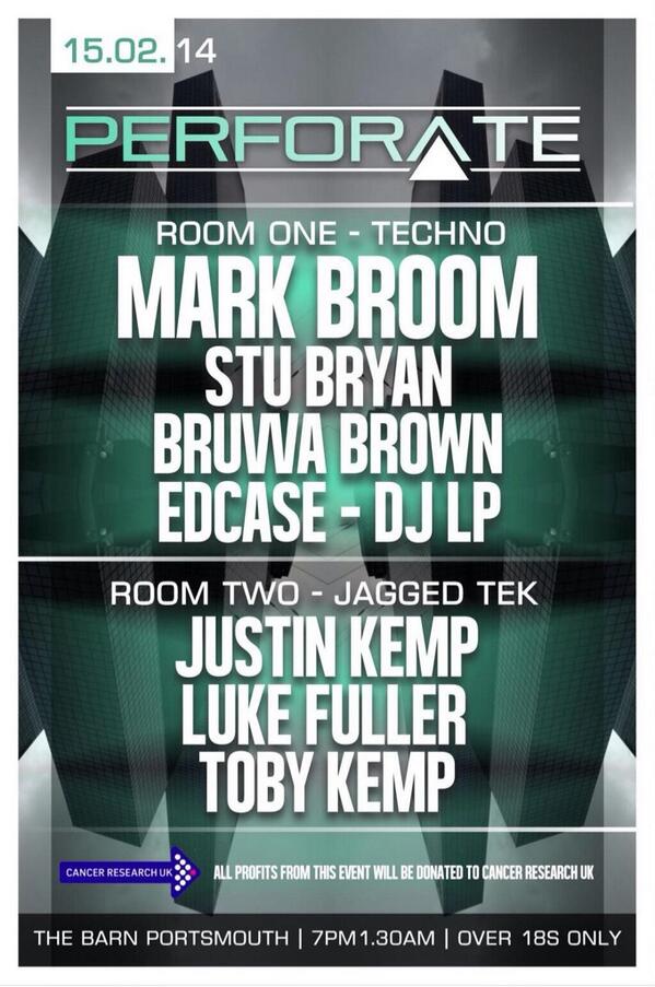 Rough_House's tweet photo. Poster design complete for @bruvvabrown with @MarkBroom #PompeyTechnoParty #graphicdesign http://t.co/mMdZm3lMKc