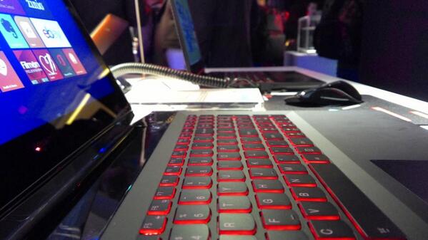 Lenovo's tweet photo. MORE LOVE FROM GAMERS--@killyourfm @forbes on our Y Series laptops http://t.co/aOel3SkjyY #CES2014 http://t.co/OXjDGJp7kK