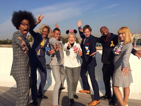 副島淳 今日は朝から中尾ミエさんと５時に夢中の黒船特派員勢ぞろいで冬のスペシャルウィークのロケでディズニーシー に来ましたよ 天気も気持ち良くて最高 Http T Co Jqwerbkyya Twitter