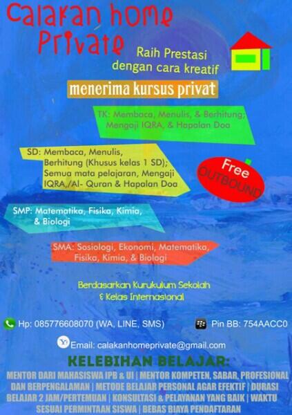 CalakanHprivate's tweet photo. @SDBinaInsani17 cek brosur :) yuk gabung belajar, FREE OUTBOND sebelum UTS/UAS http://t.co/cV3NILKuWe