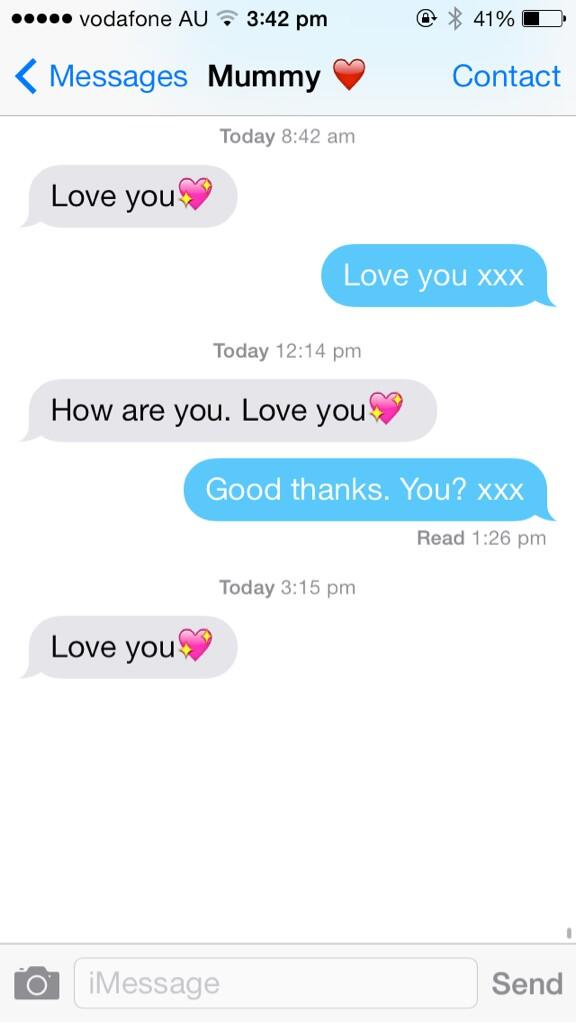 lilmcavaney's tweet photo. I think my mum loves me... But not sure. http://t.co/GvW8OWGmo8
