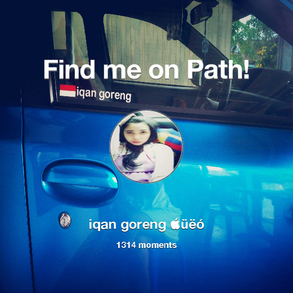 officialiqa's tweet photo. I've shared 1,314 memories with my friends on #Path - see them now at http://t.co/AugNN5oQUK! #thepersonalnetwork http://t.co/lk7IgGRiVm