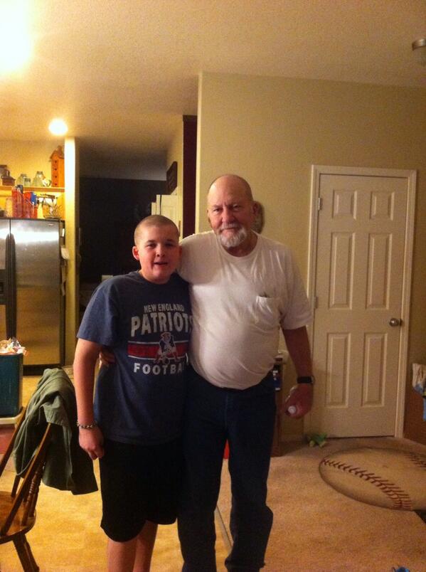 WilmasMom's tweet photo. Grandpas leave on an airplane tomorrow and boy we sure had fun while he was here!  Love that old goat! http://t.co/etYzeTt7Wh