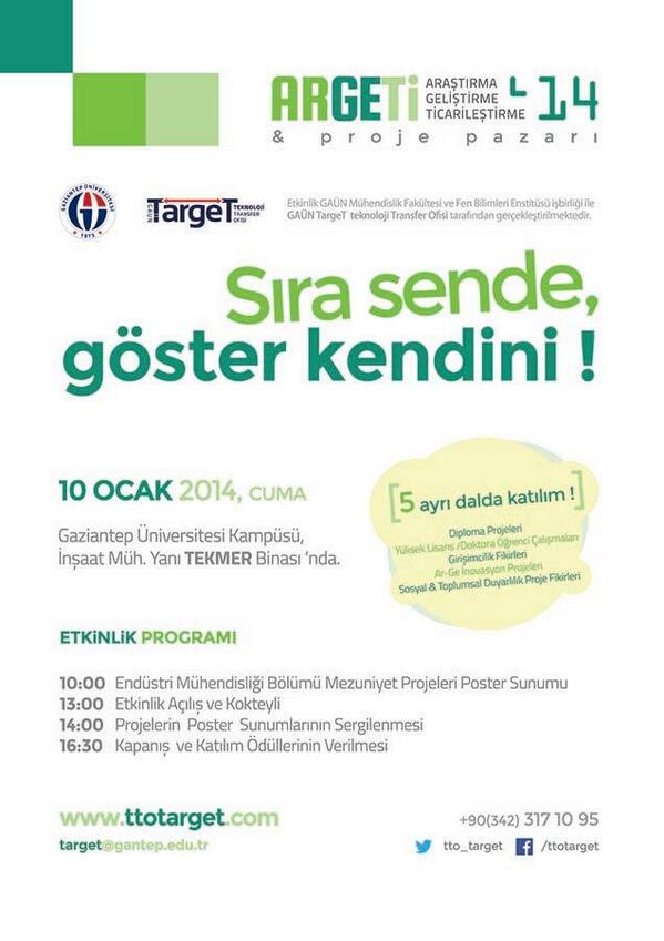 Ar-Ge-Ti 2014 Proje Pazarı ve Mezuniyet Projeleri Sergisi