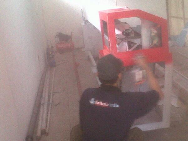 tesindo's tweet image. Proses Pengecatan Body Mesin Untuk Percetakan Digital Printing Baru dengan Printhead Konica!mau?hub 082230878907-jhe