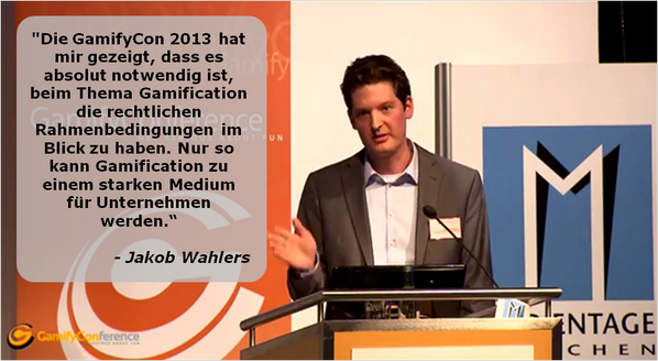 Jakob Wahlers über die Gamify Conference 2013:  

#gamification #gamifycon