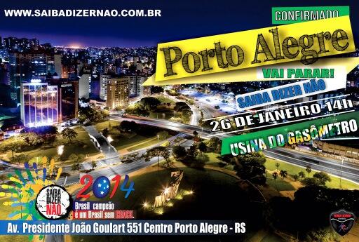 Bpaugustofju's tweet photo. #SaibaDizerNao vai parar o Rio Grande do Sul, caravanas virão de todo o Estado, e tu? Vai ficar de fora? http://t.co/aZL5ZcTfsa