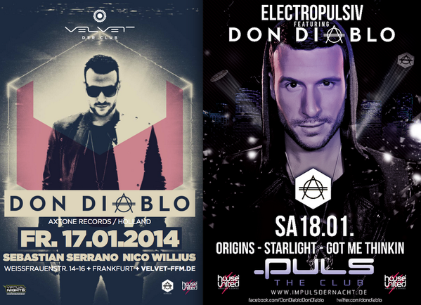 DonDiablo's tweet photo. Germany! Been a long time, but finally coming for u! Fri 17.01 at Velvet (Frankfurt) &amp; Sat 18.01 at Puls (Höchstadt)! http://t.co/NTHgGMmYdM