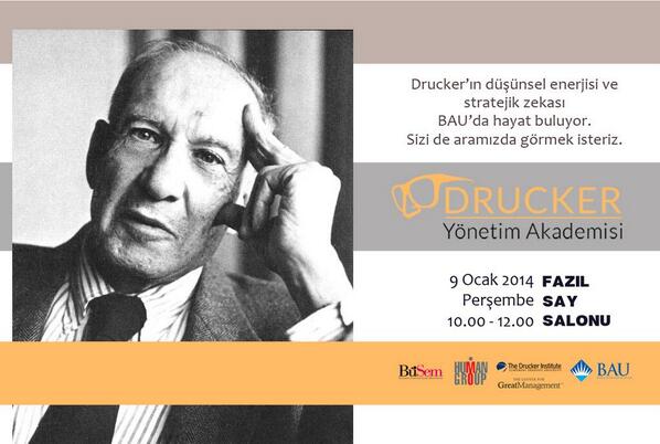 9 Ocak "Drucker Yönetim Akademisi" Lansmanı için geri sayım başladı! <a href="/Bahcesehir/">Bahçeşehir Uni (BAU)</a> @BahcesehirSEM